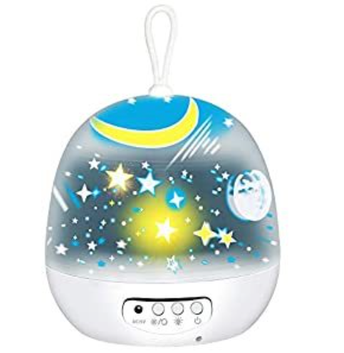 Gen 4 Kids Star Projector Night Light - 360° Rotating Cosmos Starry Sky Ceiling Projector with Portable Silicone Hanging Loop, Rechargeable Bedtime Nursery Lamp for Toddlers Camping